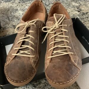 Josef Seibel Brown Leather Ankle Boots